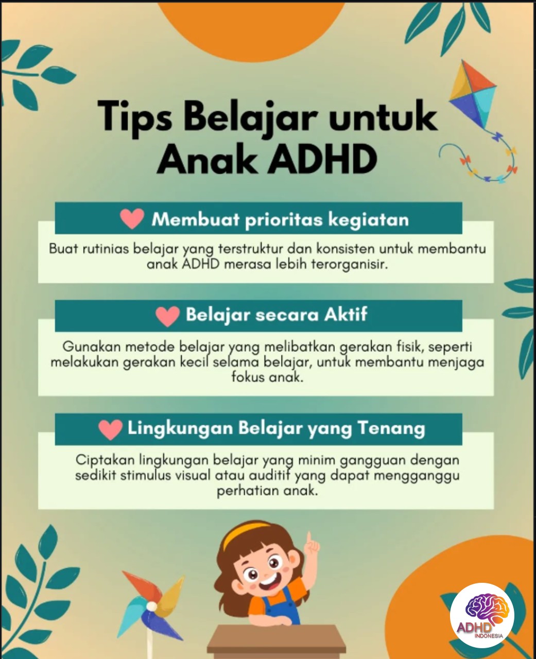 Strategi Belajar yang Cocok untuk Anak ADHD di Kabupaten Banggai Laut